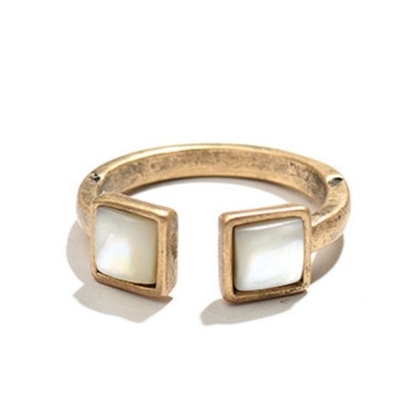 Beautiful Abalone Adjustable Gold Ring! - Picture 6 of 7